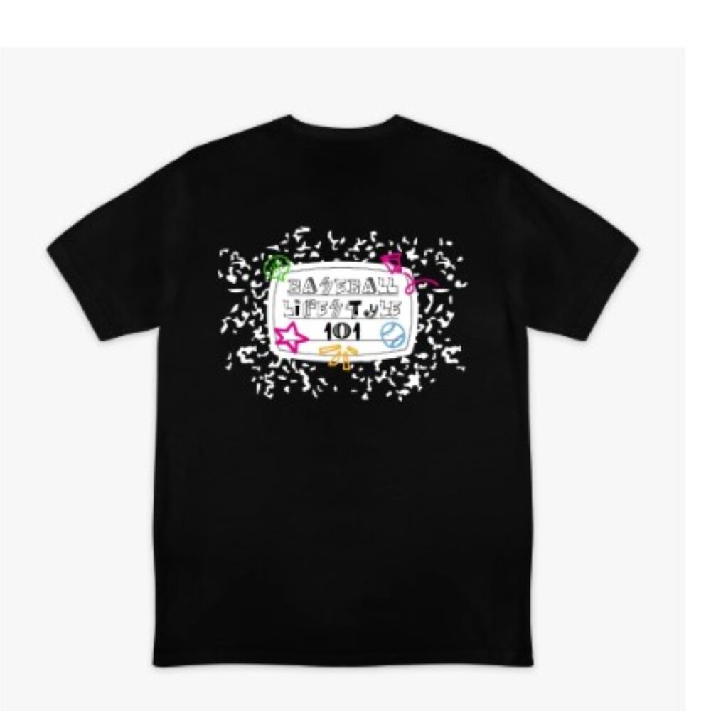 NEW! Baseball Lifestyle 101 Composition Tee - Picture 2 of 4